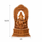 Wooden Ganesh Statue
