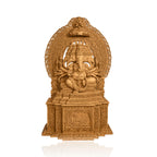 Panchamukhi Ganesha Wooden Statue
