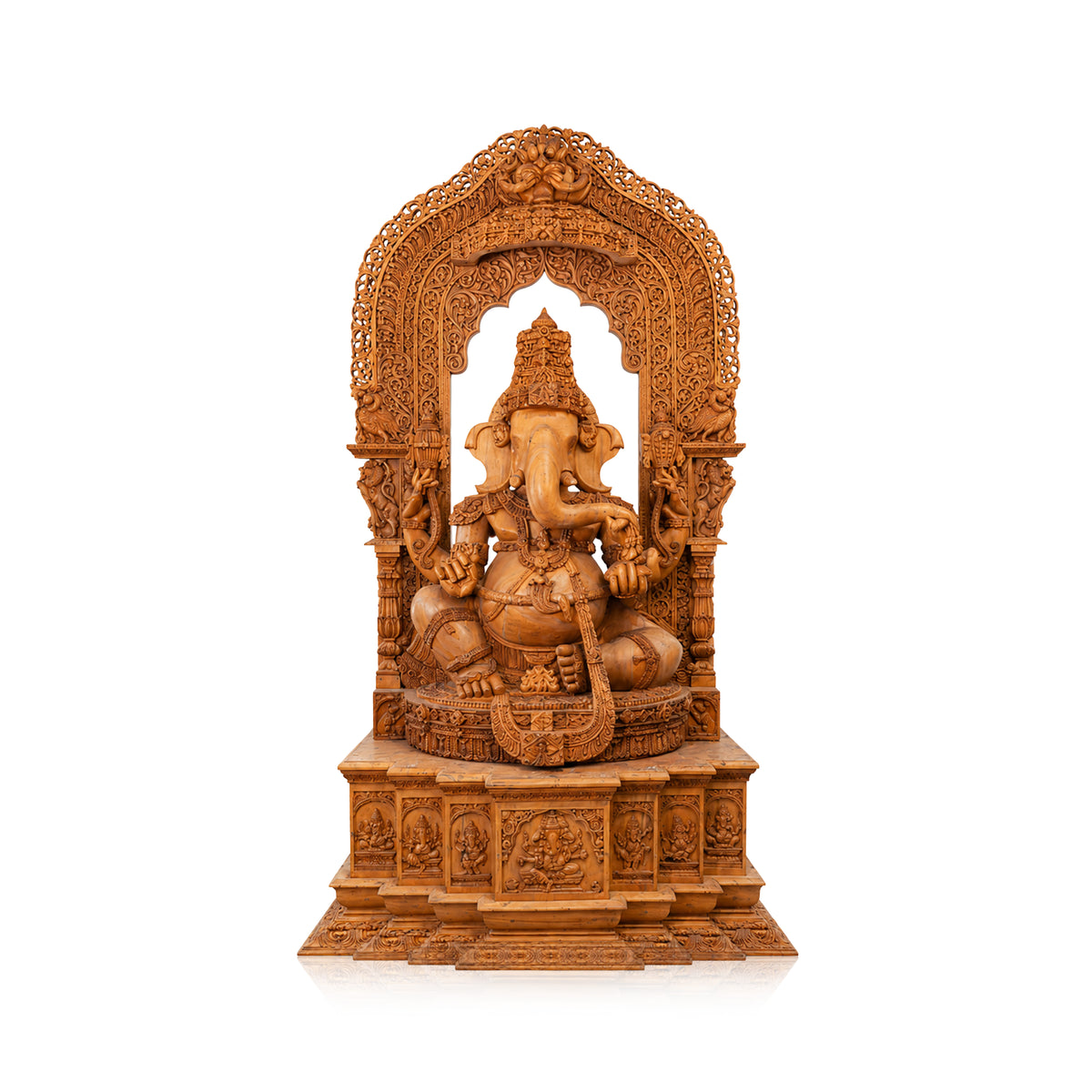 Wooden Ganesh Statue
