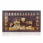 Mysore Wooden Inlay Rosewood Geethopadesam Panel