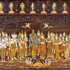 Mysore Wooden Inlay Srinivasa Kalyanam Panel